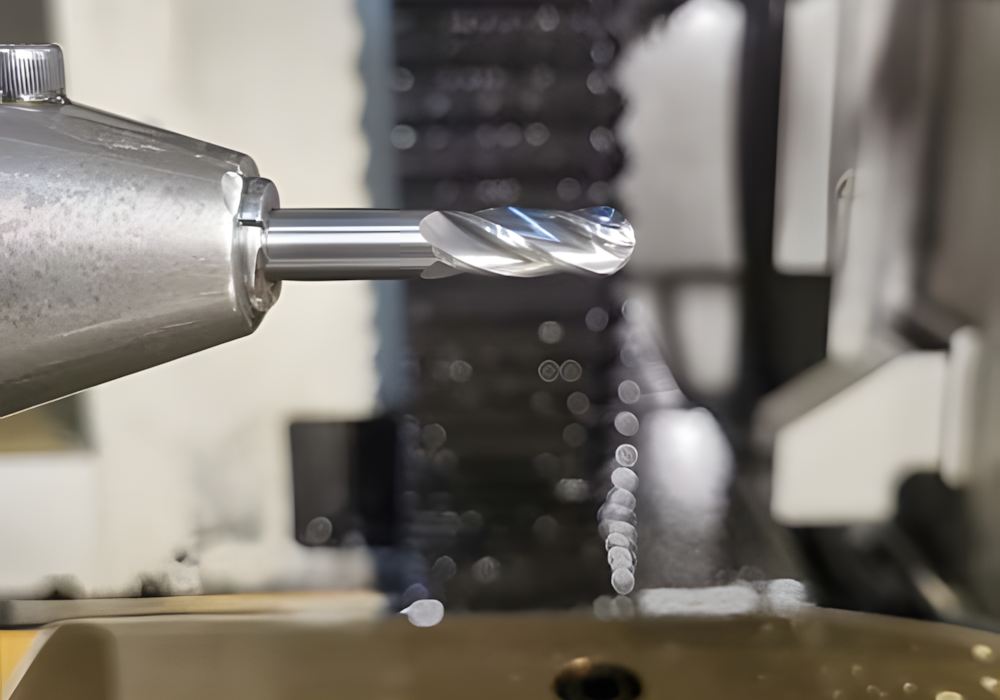 Fresa integral esférica de metal duro, Z=4, en la afiladora