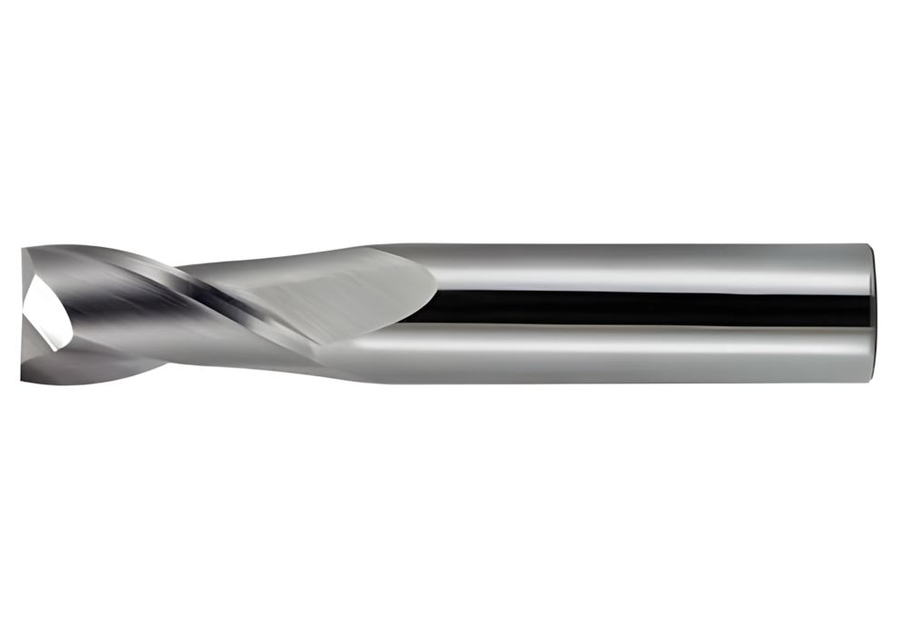 Fresa integral plana de metal duro, Z=2